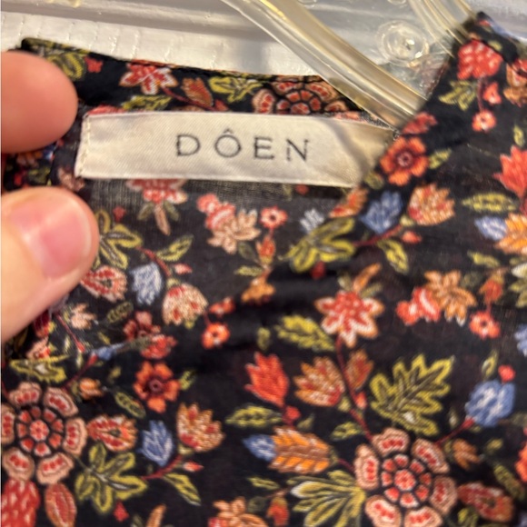 Doen Black Floral Midi Dress with Multicolor Print - Picture 4 of 5